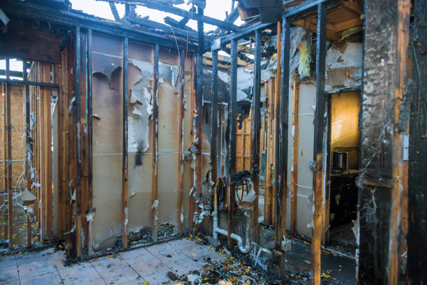Professional Fire Damage Repair technician working in Morristown, NJ